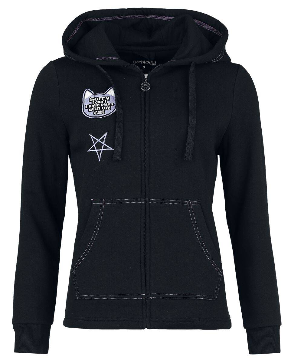 EMP Kapuzenjacke schwarz von Gothicana by EMP