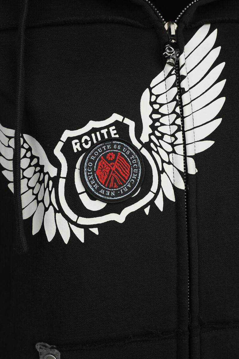 EMP Kapuzenjacke Schwarz Von Rock Rebel By EMP