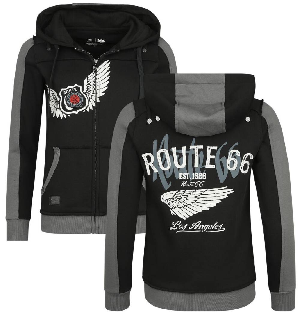 EMP Kapuzenjacke schwarz von Rock Rebel by EMP