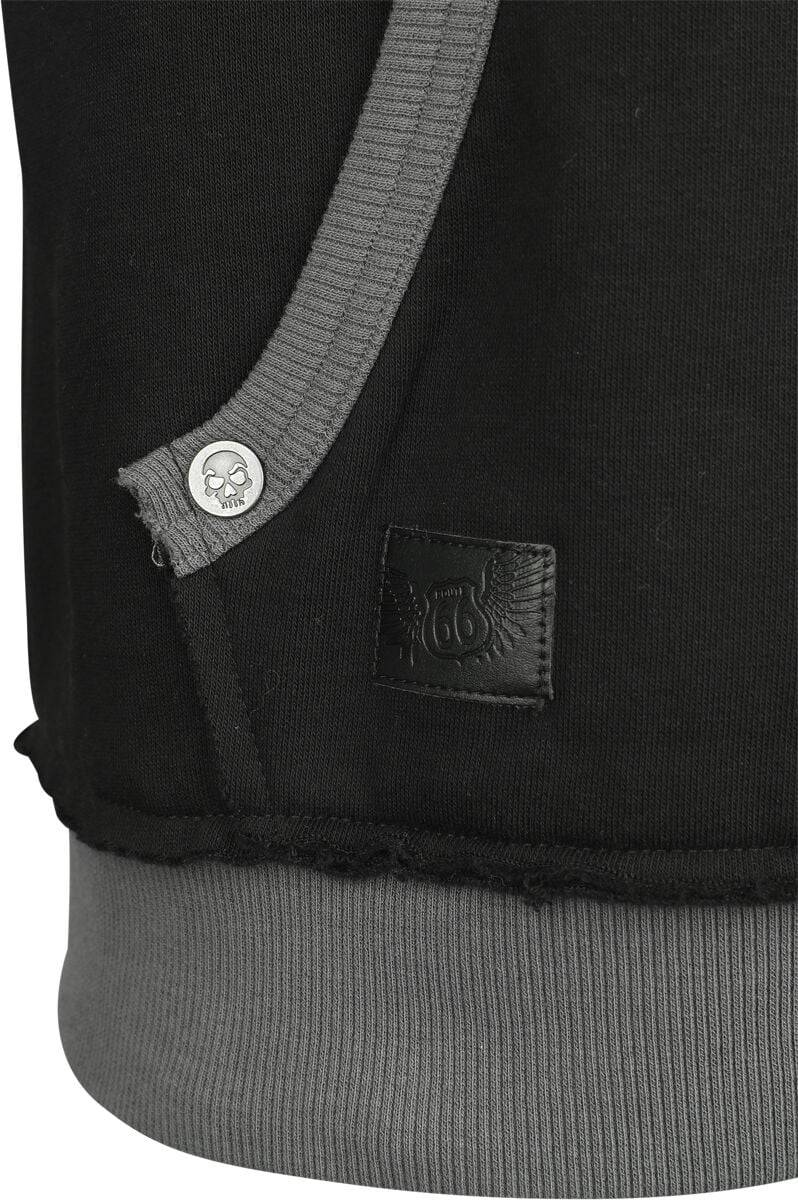 EMP Kapuzenjacke Schwarz Von Rock Rebel By EMP