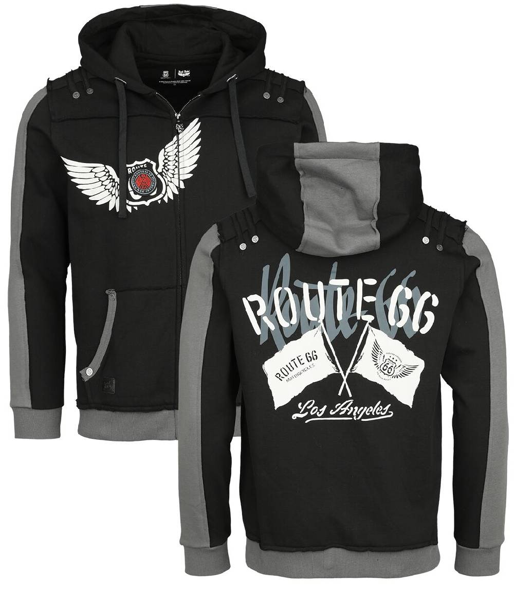 EMP Kapuzenjacke schwarz von Rock Rebel by EMP