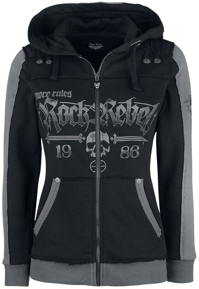 EMP Kapuzenjacke schwarz von Rock Rebel by EMP