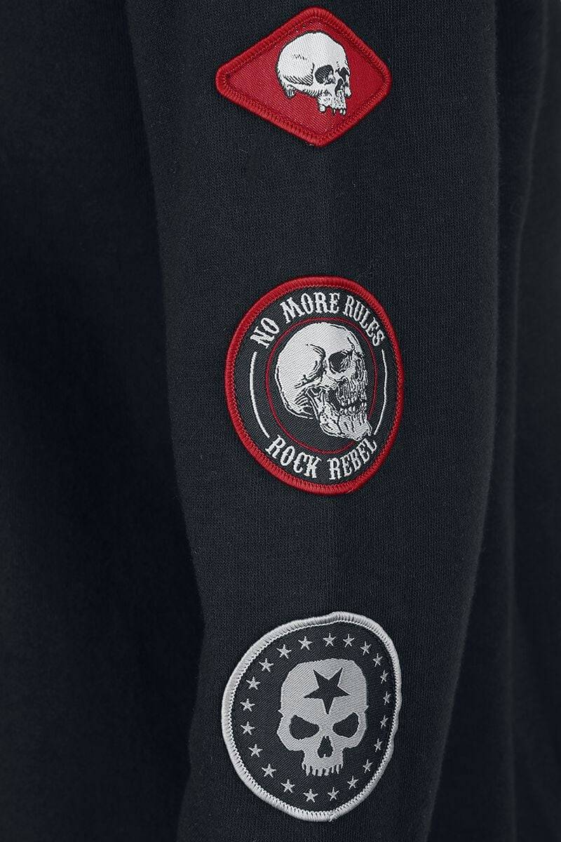 EMP Kapuzenpullover Schwarz Von Rock Rebel By EMP