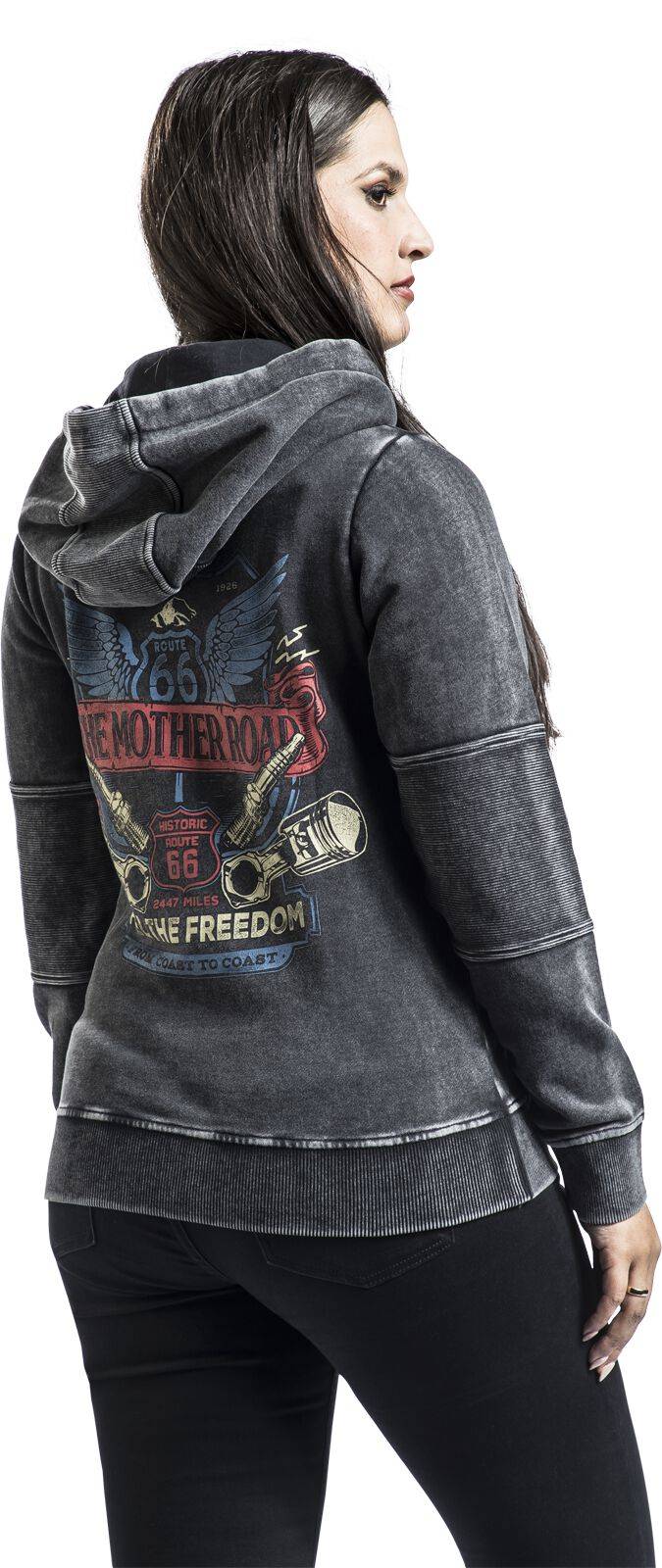 EMP Kapuzenpullover Schwarz Von Rock Rebel By EMP