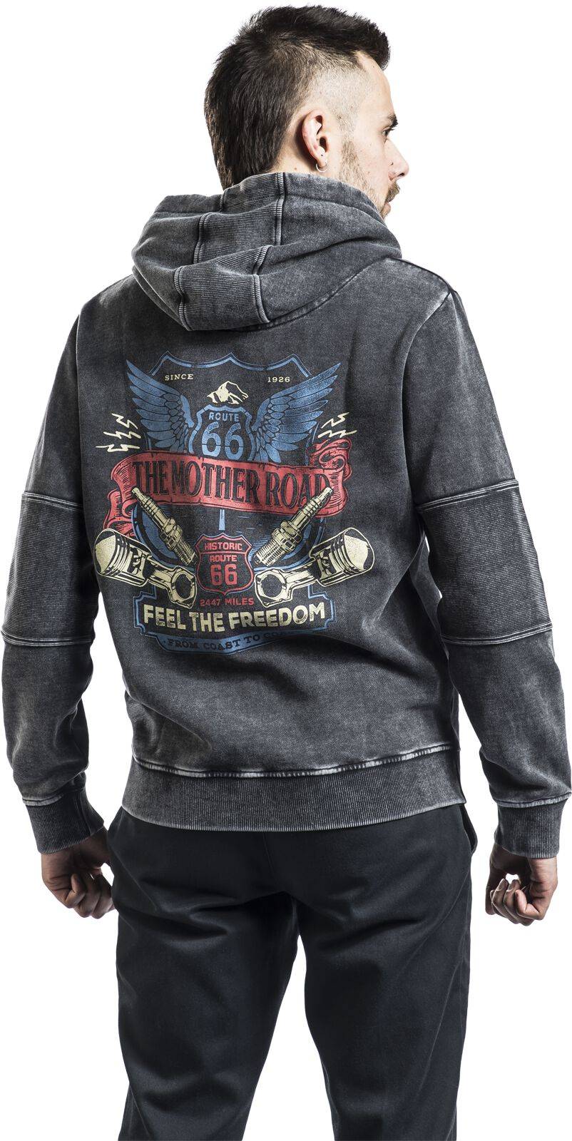 EMP Kapuzenpullover Schwarz Von Rock Rebel By EMP