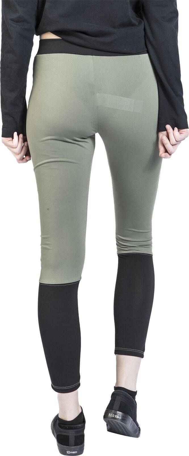 EMP "Katia" Leggings Schwarz/grün Von Outer Vision