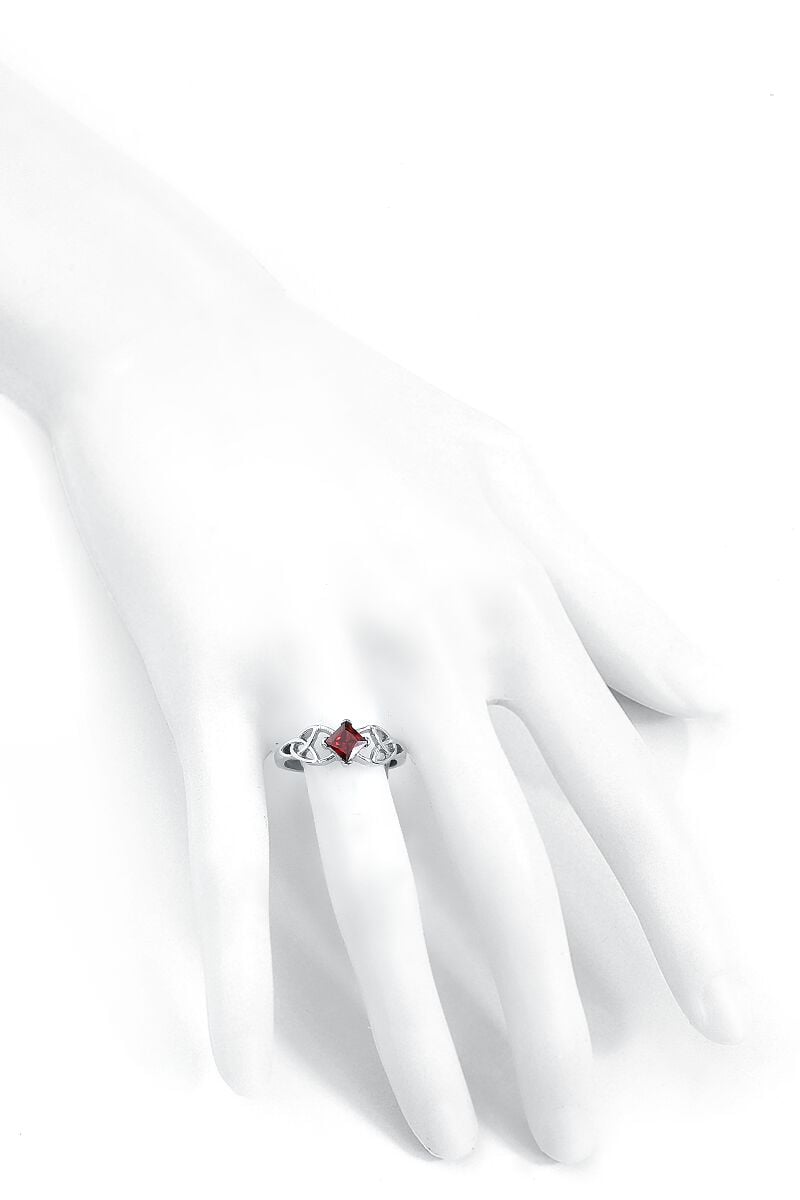 EMP "Keltischer Knoten" Ring Silberfarben Von EtNox
