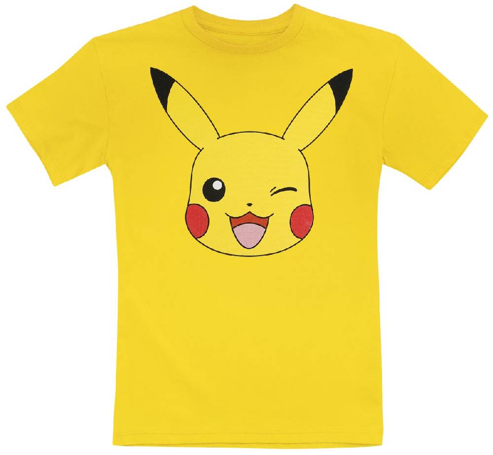 EMP "Kids - Pikachu's Face" T-Shirt gelb von Pokémon