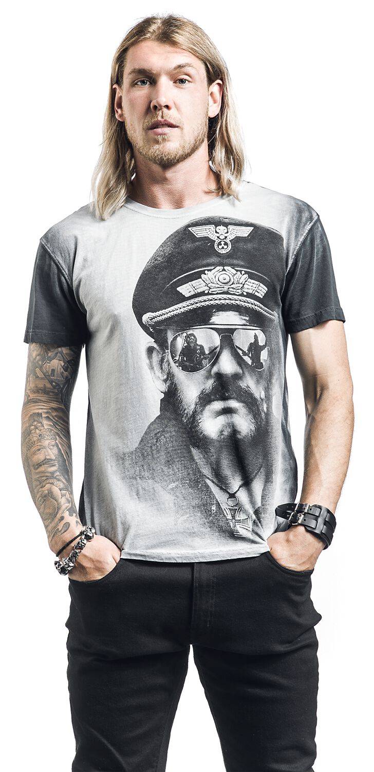 EMP "Kilmister Side" T-Shirt Altweiß/grau Von Lemmy