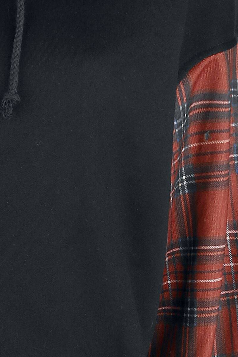 EMP "Kim" Kapuzenpullover Schwarz/rot Von Forplay