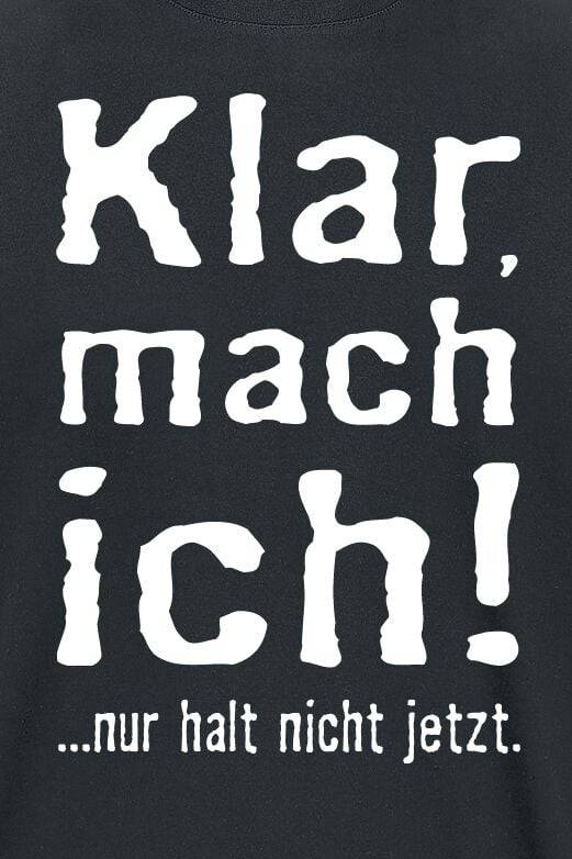 EMP "Klar, Mach Ich!" T-Shirt Schwarz Von Sprüche