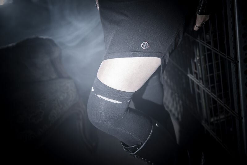 EMP Kniestrümpfe Schwarz Von Gothicana By EMP