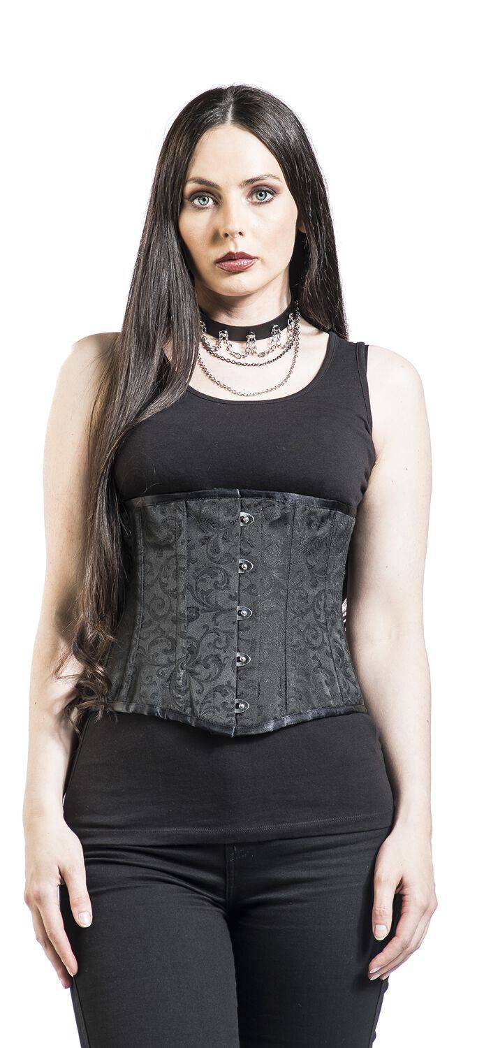 EMP Korsage Schwarz Von Gothicana By EMP