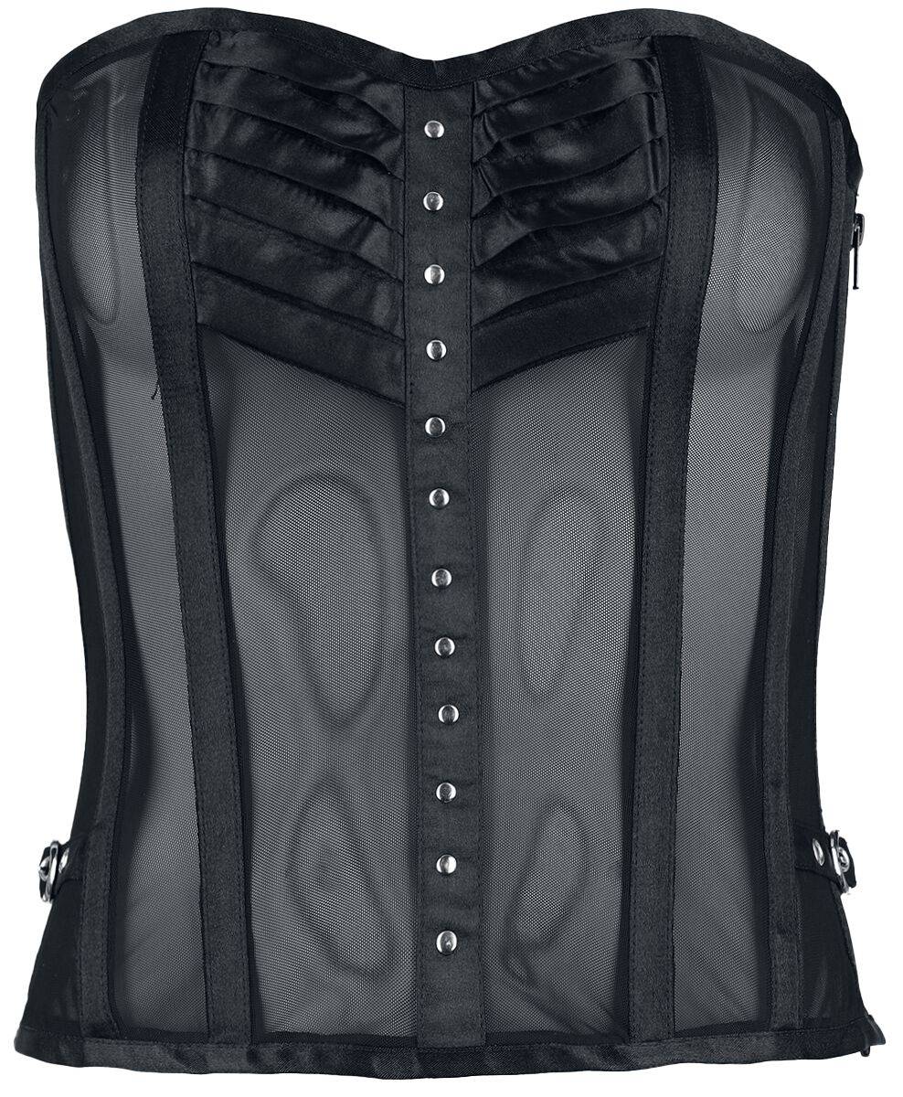 EMP Korsage schwarz von Gothicana by EMP
