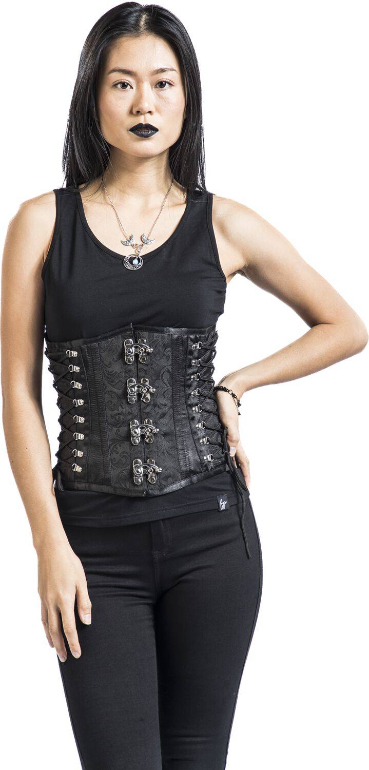 EMP Korsage Schwarz Von Gothicana By EMP