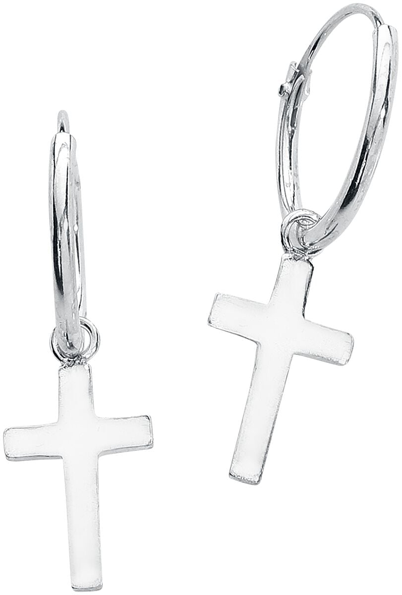 EMP "Kreuz" Ohrring silberfarben von etNox