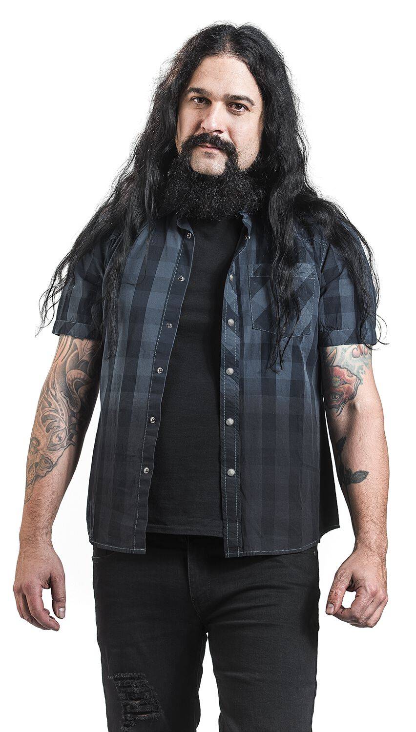 EMP Kurzarmhemd Schwarz Von Black Premium By EMP