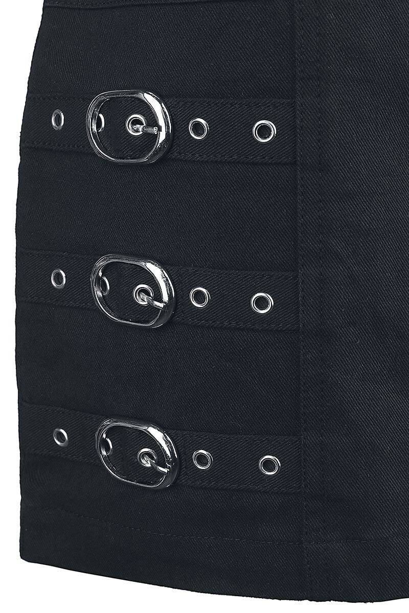 EMP Kurzer Rock Schwarz Von Black Premium By EMP