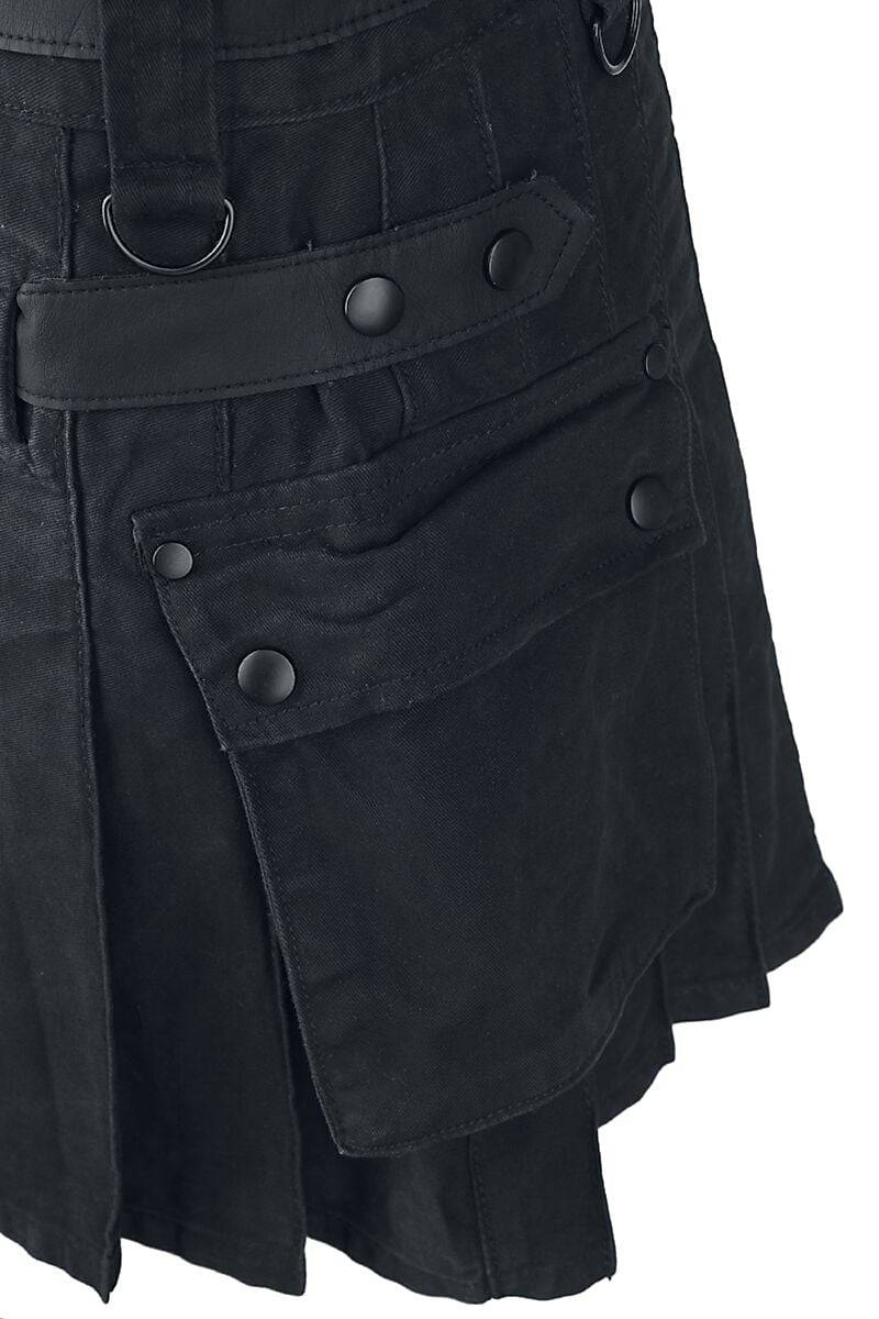 EMP Kurzer Rock Schwarz Von Black Premium By EMP