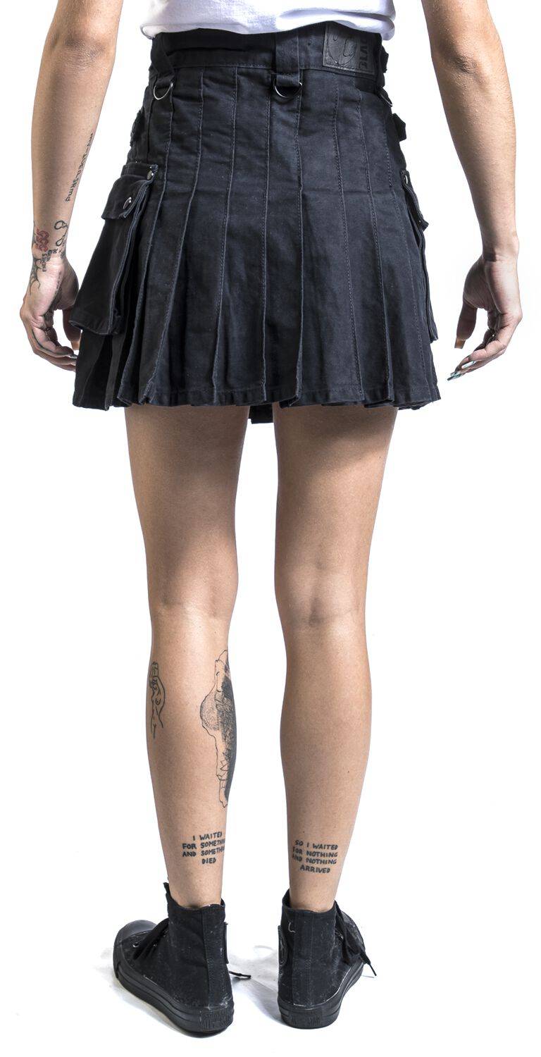 EMP Kurzer Rock Schwarz Von Black Premium By EMP