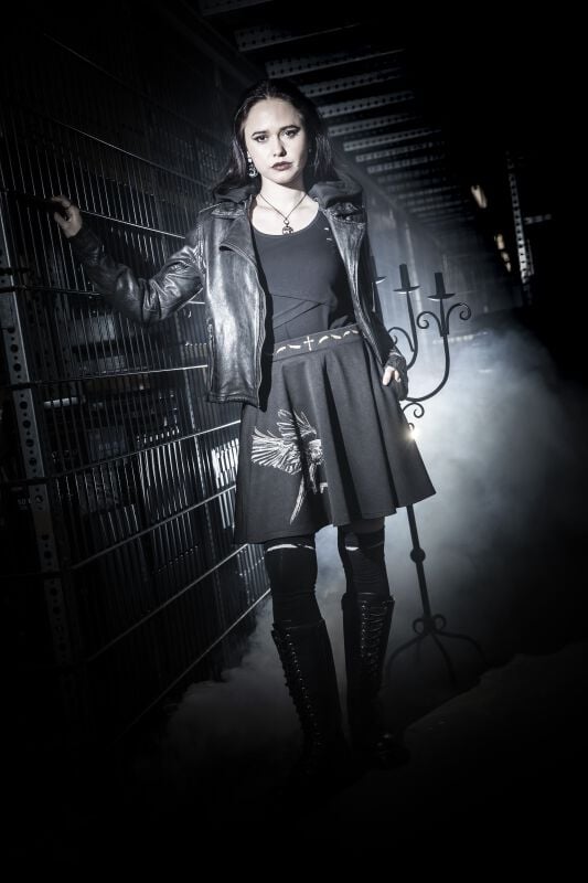 EMP Kurzer Rock Schwarz Von Gothicana By EMP