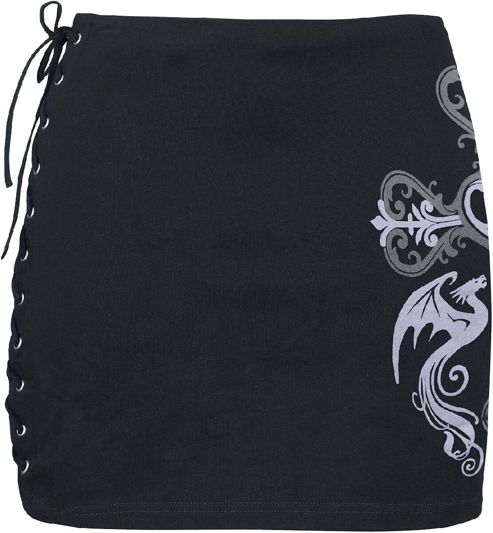 EMP Kurzer Rock schwarz von Gothicana by EMP