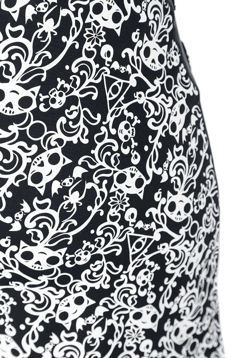 EMP Kurzer Rock Schwarz Von Gothicana By EMP