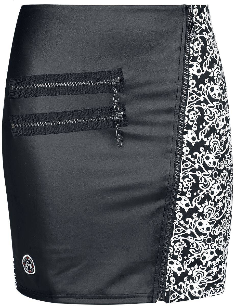 EMP Kurzer Rock schwarz von Gothicana by EMP