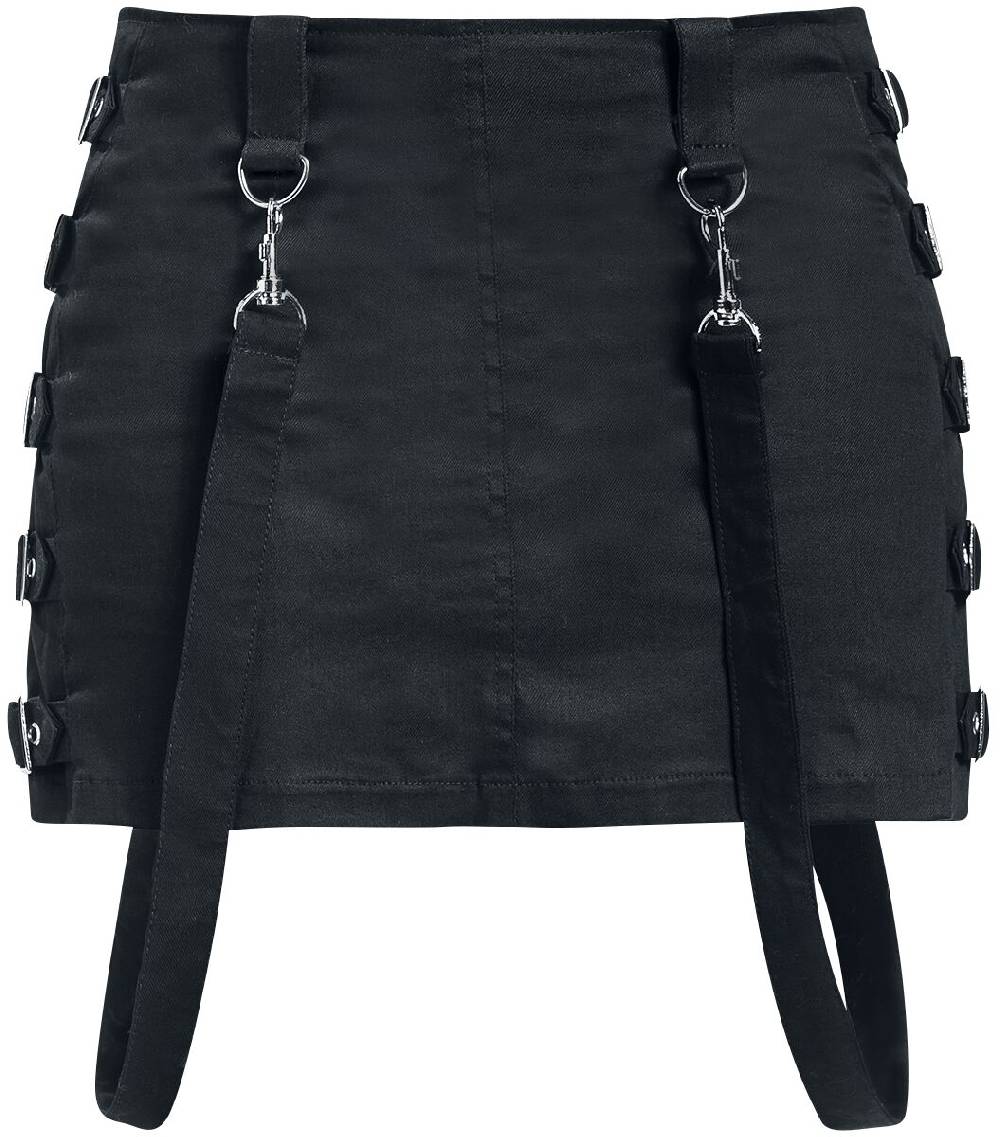 EMP Kurzer Rock schwarz von Gothicana by EMP