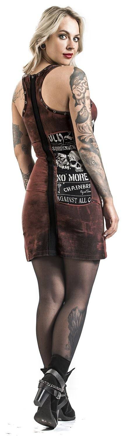 EMP Kurzes Kleid Braun Von Rock Rebel By EMP