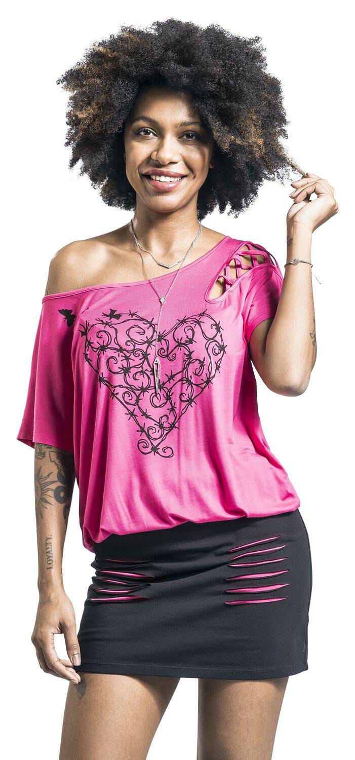 EMP Kurzes Kleid Pink Von Full Volume By EMP