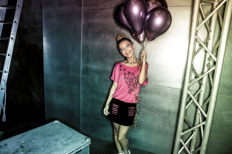 EMP Kurzes Kleid Pink Von Full Volume By EMP