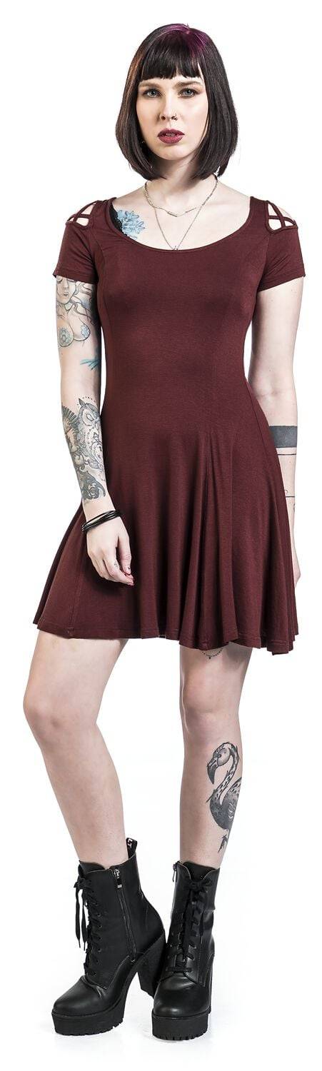 EMP Kurzes Kleid Rot Von Black Premium By EMP
