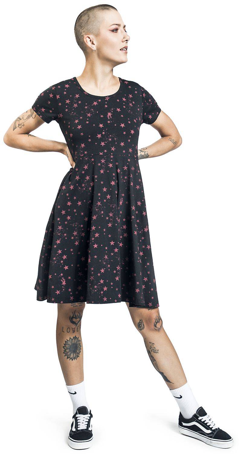 EMP Kurzes Kleid Schwarz/rot Von RED By EMP