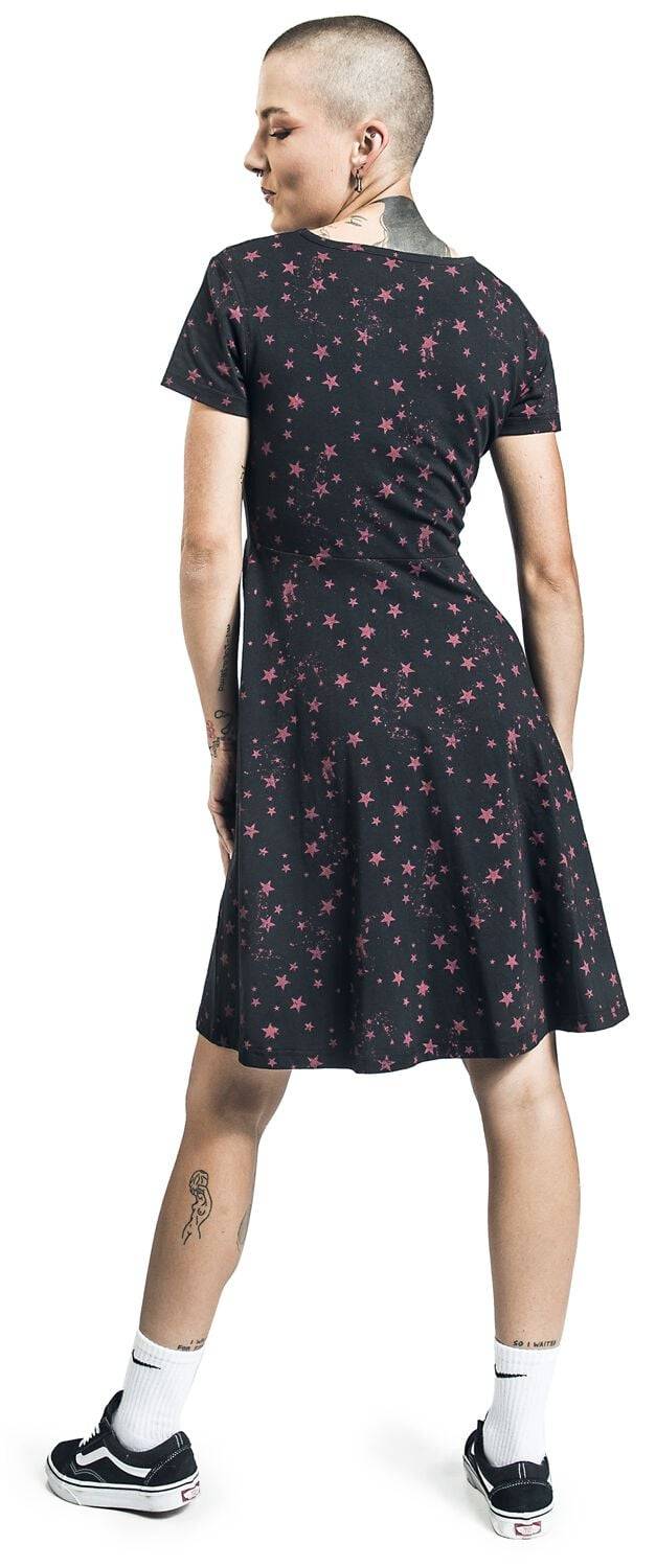 EMP Kurzes Kleid Schwarz/rot Von RED By EMP