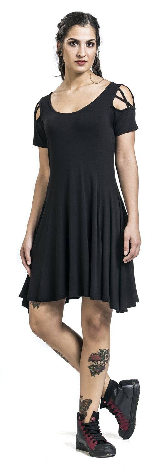 EMP Kurzes Kleid Schwarz Von Black Premium By EMP