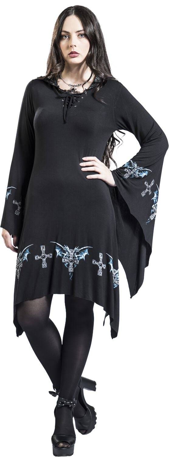 EMP Kurzes Kleid Schwarz Von Gothicana By EMP