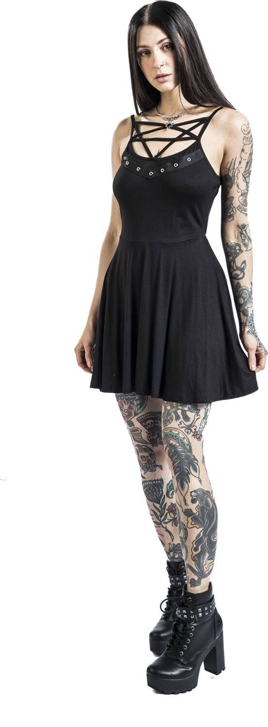 EMP Kurzes Kleid Schwarz Von Gothicana By EMP