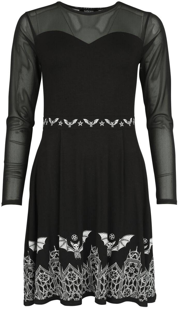 EMP Kurzes Kleid schwarz von Gothicana by EMP