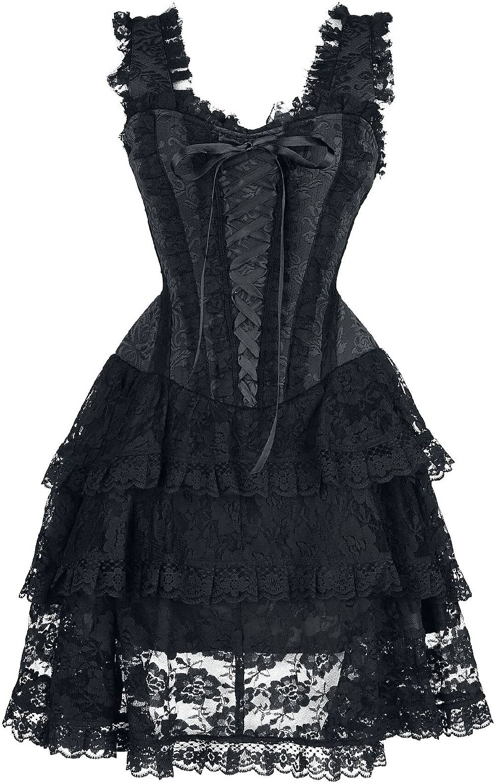 EMP Kurzes Kleid schwarz von Gothicana by EMP