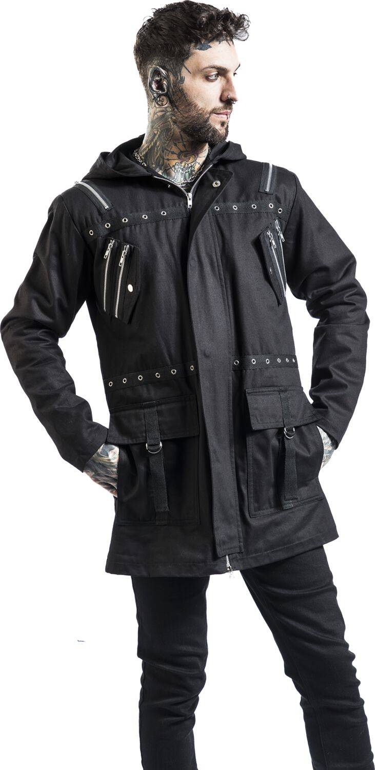 EMP Kurzmantel Schwarz Von Gothicana By EMP