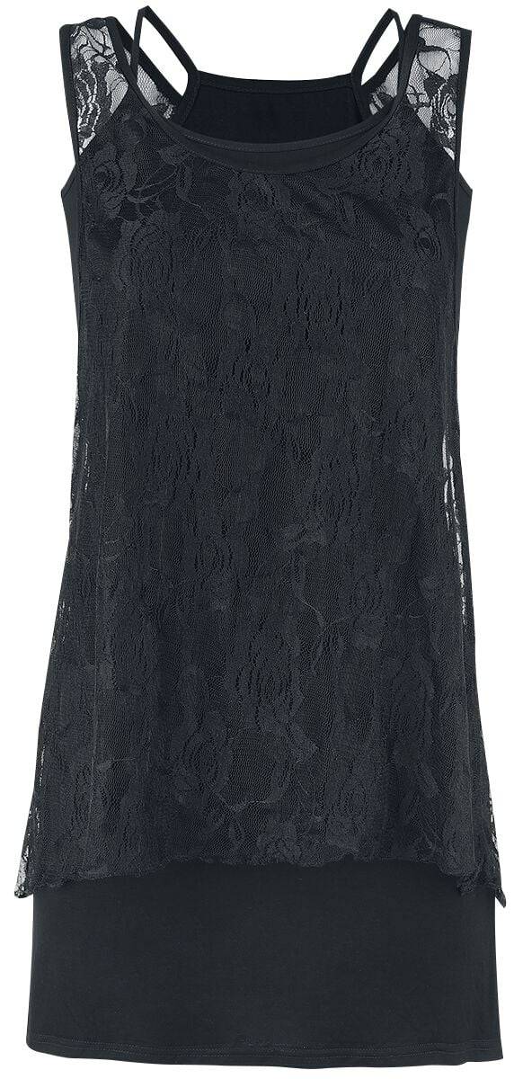 EMP "Laced 2 in 1 Top" Top schwarz von Forplay