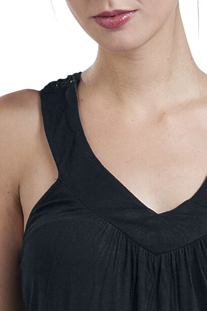 EMP "Laced Racerback" Top Schwarz Von RED By EMP