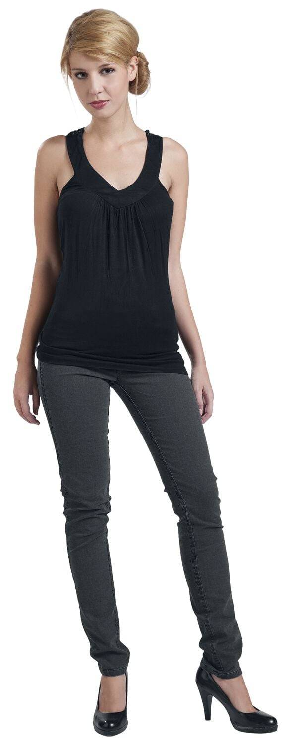 EMP "Laced Racerback" Top Schwarz Von RED By EMP