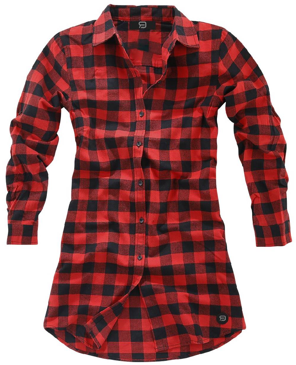 EMP Langarmhemd Rot/schwarz Von RED By EMP