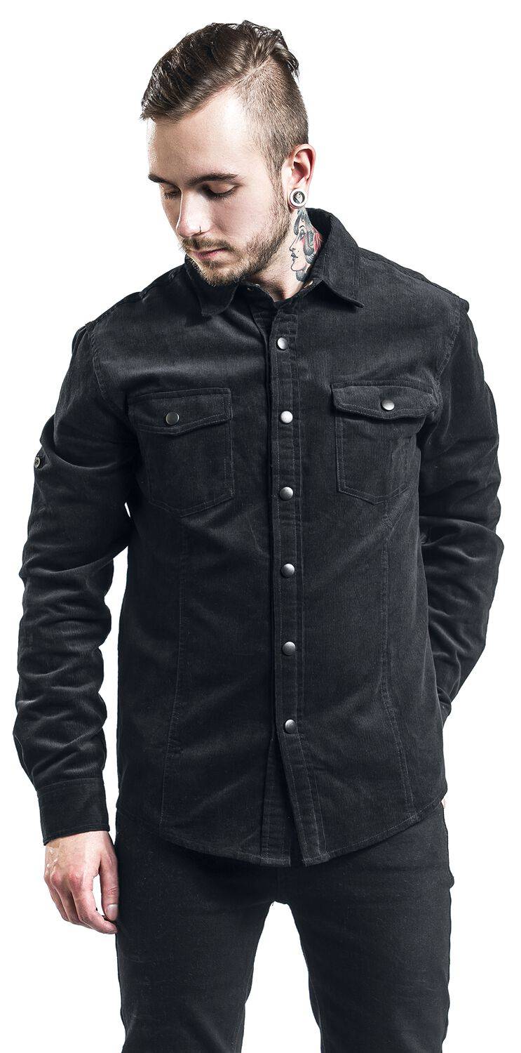 EMP Langarmhemd Schwarz Von Black Premium By EMP