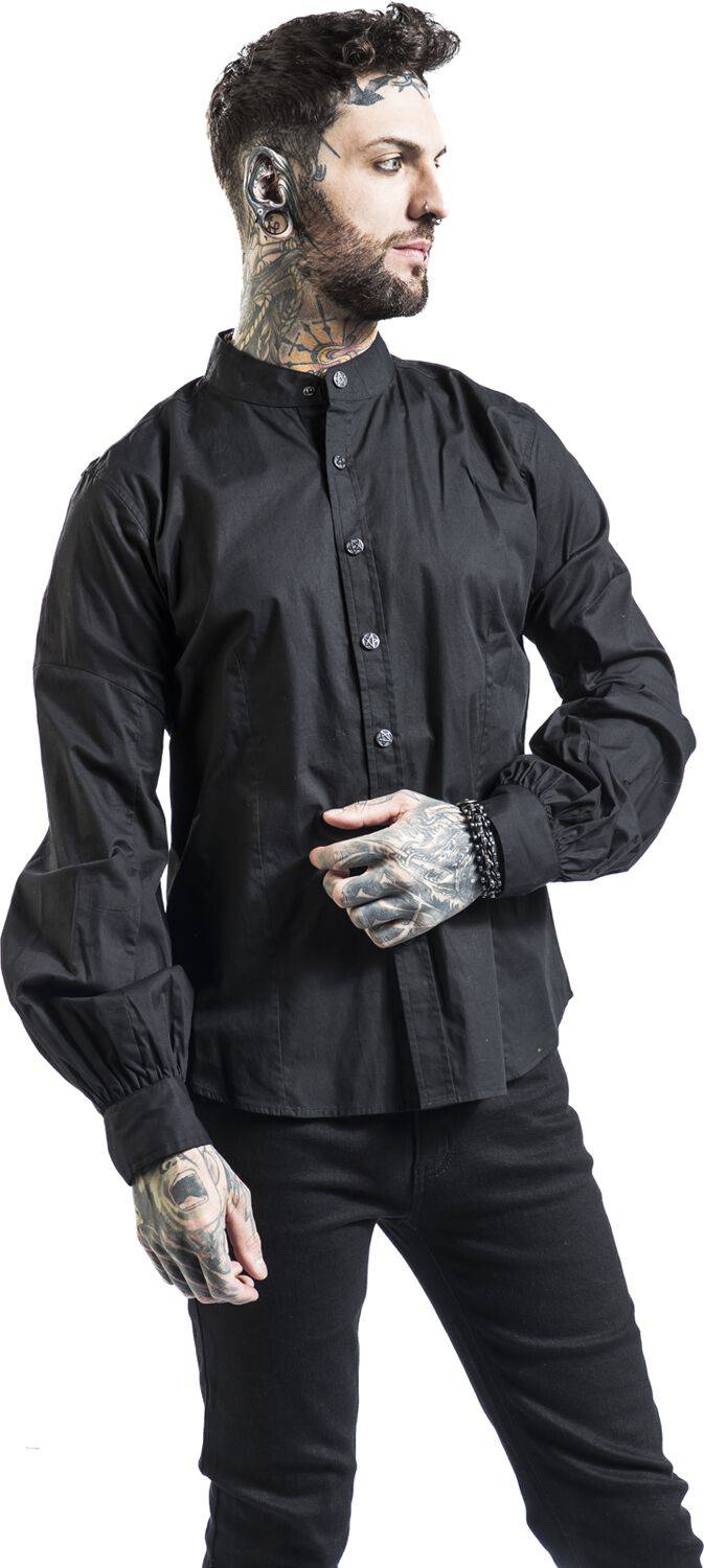 EMP Langarmhemd Schwarz Von Gothicana By EMP