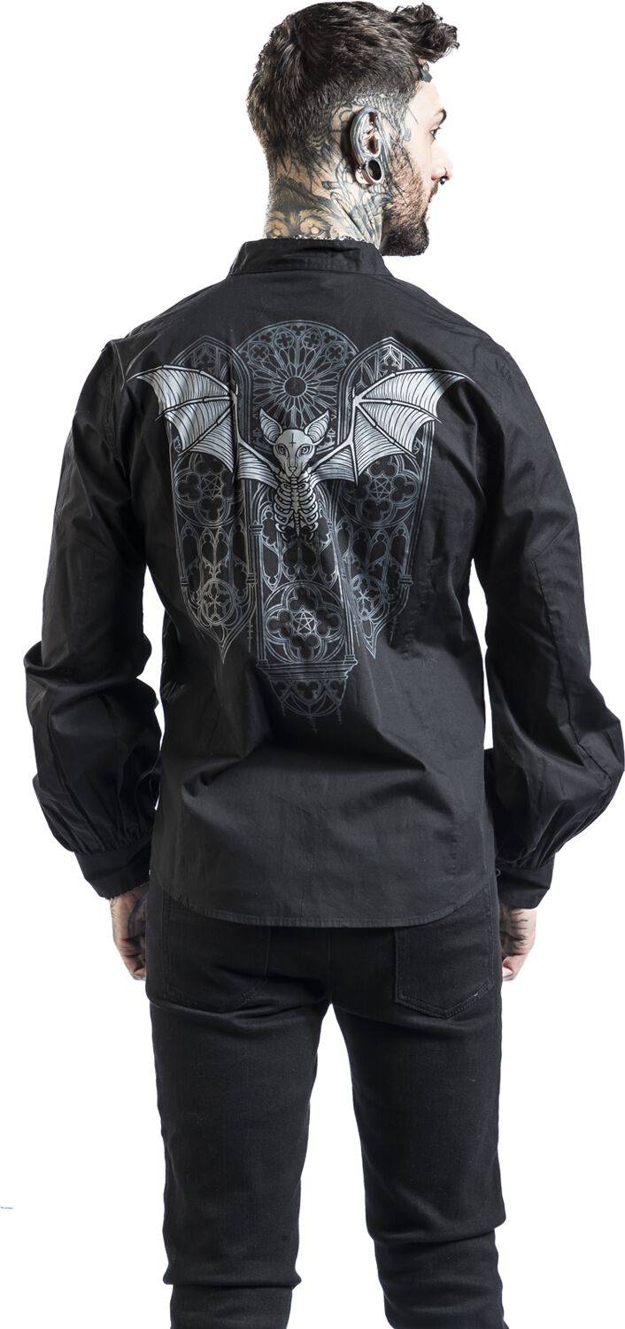 EMP Langarmhemd Schwarz Von Gothicana By EMP