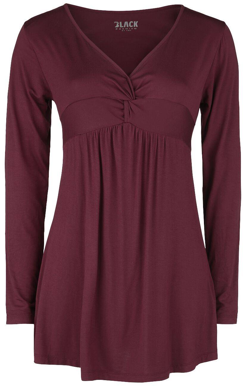 EMP Langarmshirt bordeaux von Black Premium by EMP