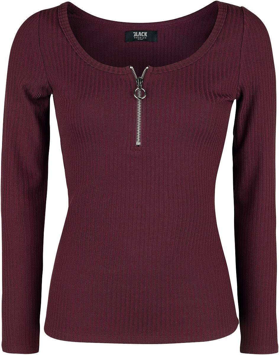 EMP Langarmshirt bordeaux von Black Premium by EMP